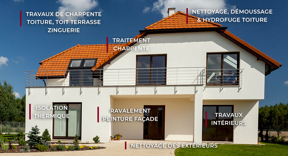 AVR RENOV GIRONDE : couvreur à Bordeaux 33 en Gironde (33) : Travaux de charpente, couverture, zinguerie, faîtage, Nettoyage démoussage et peinture hydrofuge toiture, étanchéité toit terrasse, ravalement peinture façade, petite maçonnerie, travaux d’intérieur